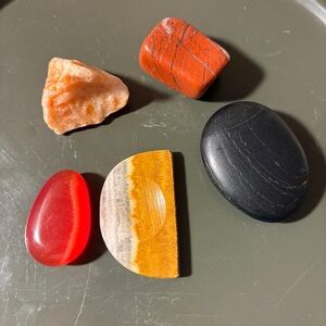 Crystal Palm Stone Lot Sensory Stones Bundle Thumb Stones